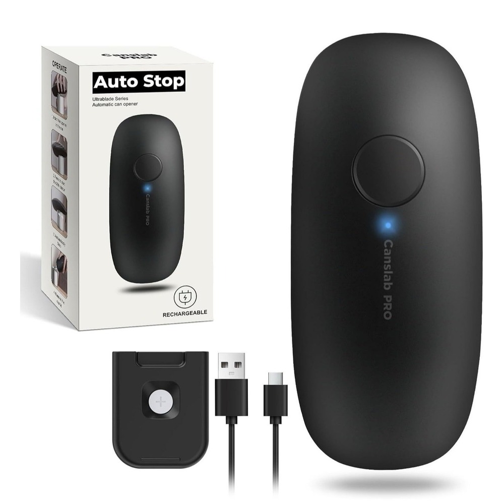 Canslab Ultrablade PRO Auto Stop Can Opener - Rechargeable Electric Can Opener